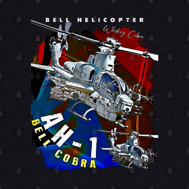 Bell Cobra AH1 USAF Attack Helicopter by aeroloversclothing